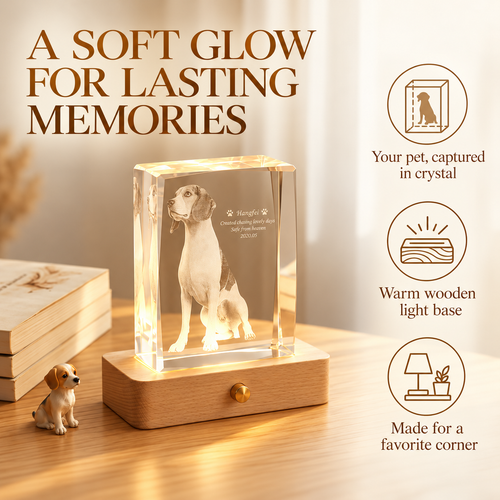 Custom Pet Photo Crystal Keepsake