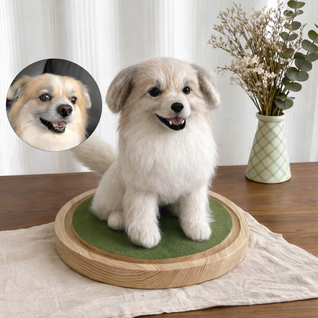 Custom Pet Replica | Handmade Needle Felted Sculpture